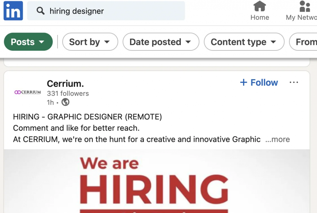 LinkedIn strategy for client searching