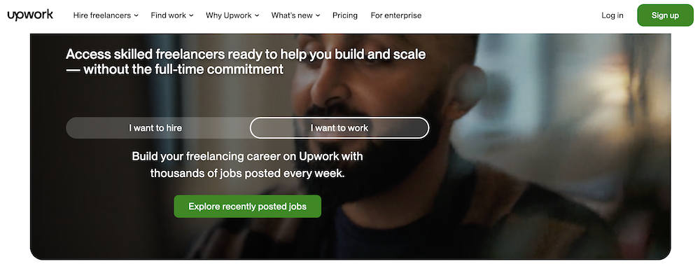 Регистрация профиля на Upwork