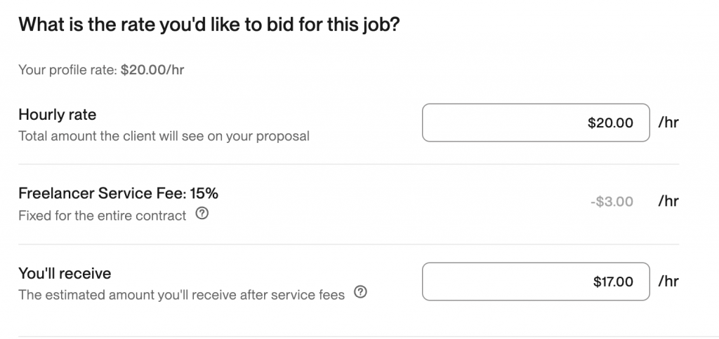 отклик на проект upwork